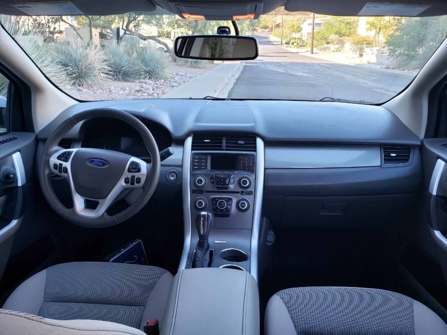 2013 /gray Ford Edge SEL FWD (2FMDK3JC2DB) with an 3.5L V6 DOHC 24V engine, 6-Speed Automatic transmission, located at 323 E Dunlap Ave., Phoenix, AZ, 85020, (602) 331-9000, 33.567677, -112.069000 - 2013 Ford Edge SEL, EXCELLENT condition, Ice Cold A/C front and back, Gray and tan interior with tan cloth seats in near perfect condition, New brakes, Tune up, Stereo/CD player, Phone sync, Bluetooth, Satellite compatible, This suv is gorgeous inside and out, Incredible gas mileage! Arizona title , - Photo#12