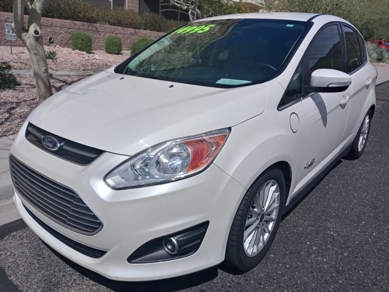 2015 WHITE /Gray and Cream Ford C-Max Energi SEL (1FADP5CU9FL) with an 2.0L L4 DOHC 16V HYBRID engine, Continuously Variable Transmission transmission, located at 323 E Dunlap Ave., Phoenix, AZ, 85020, (602) 331-9000, 33.567677, -112.069000 - 2015 Ford C-Max, ........A Must See!! No accidents, Ice cold AC. The car is gorgeous inside and out. Power windows, Power door locks, Touch screen Stereo/Cd player, Phone sync, Bluetooth, Satellite compatible, Navigation, Backup camera, Beautiful gray and black interior with gray Leather seats, Gorg - Photo #0