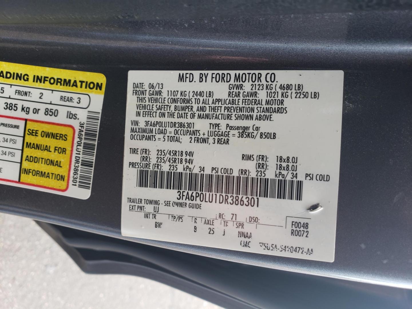 2013 gray /gray and black Ford Fusion Hybrid SE (3FA6P0LU1DR) with an 2.0L L4 DOHC 16V HYBRID engine, CVT transmission, located at 323 E Dunlap Ave., Phoenix, AZ, 85020, (602) 331-9000, 33.567677, -112.069000 - 2013 Ford Fusion Hybrid SE,........EXCELLENT condition, A Real Must See!!.... No accidents, Power everything, Stereo/cd player, Phone sync, Bluetooth, Navigation, Backup camera, Ice cold ac, Clean Gray and Black interior with black cloth seats in near perfect condition, power windows, power door loc - Photo#19