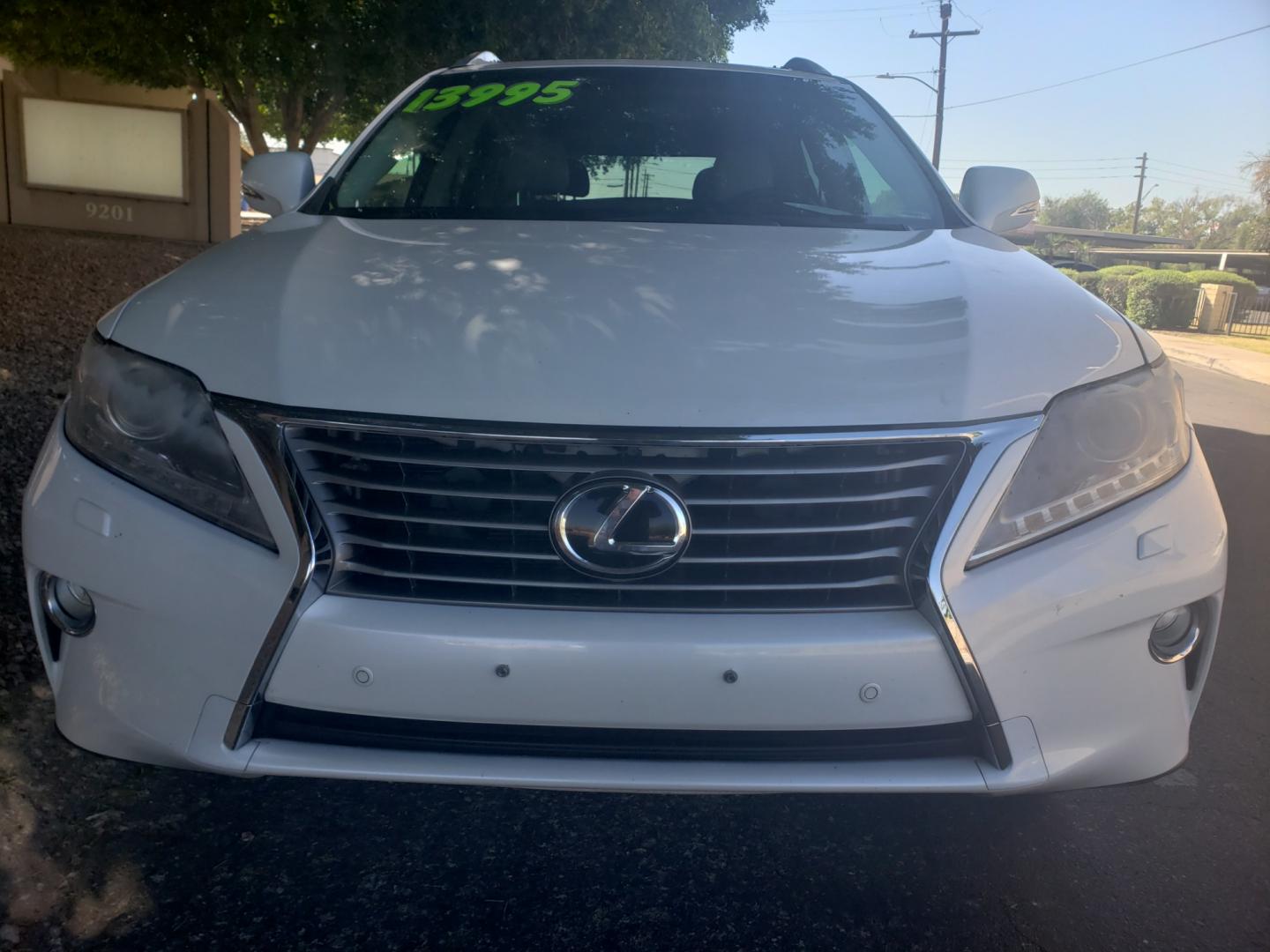 2013 WHITE /gray and black Lexus RX 350 FWD (2T2ZK1BA5DC) with an 3.5L V6 DOHC 24V engine, 5-Speed Automatic transmission, located at 323 E Dunlap Ave., Phoenix, AZ, 85020, (602) 331-9000, 33.567677, -112.069000 - 2013 Lexus RX 350,.....EXCELLENT condition, Ice Cold A/C, Black and gray interior with gray leather seats in near perfect condition, New Tires, New brakes, Tune up, Stereo/CD player, Bluetooth, Phone sync, Backup camera, Satellite compatible, Gorgeous tinted sunroof, This suv is gorgeous inside and - Photo#1