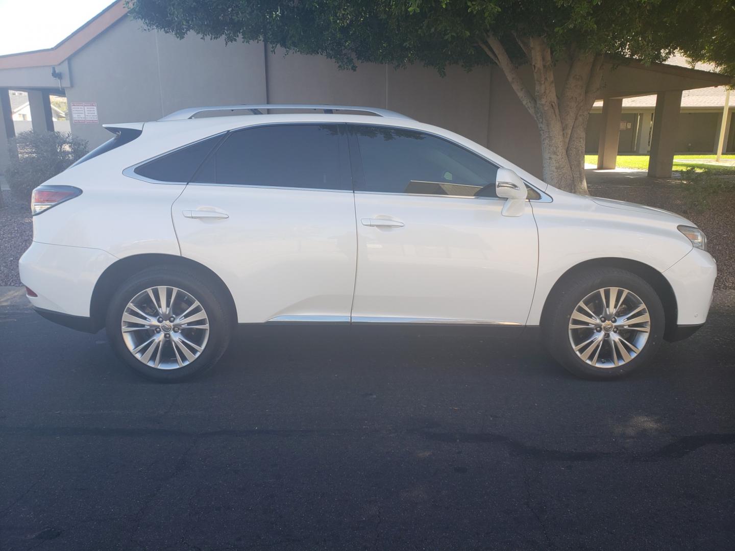 2013 WHITE /gray and black Lexus RX 350 FWD (2T2ZK1BA5DC) with an 3.5L V6 DOHC 24V engine, 5-Speed Automatic transmission, located at 323 E Dunlap Ave., Phoenix, AZ, 85020, (602) 331-9000, 33.567677, -112.069000 - 2013 Lexus RX 350,.....EXCELLENT condition, Ice Cold A/C, Black and gray interior with gray leather seats in near perfect condition, New Tires, New brakes, Tune up, Stereo/CD player, Bluetooth, Phone sync, Backup camera, Satellite compatible, Gorgeous tinted sunroof, This suv is gorgeous inside and - Photo#4