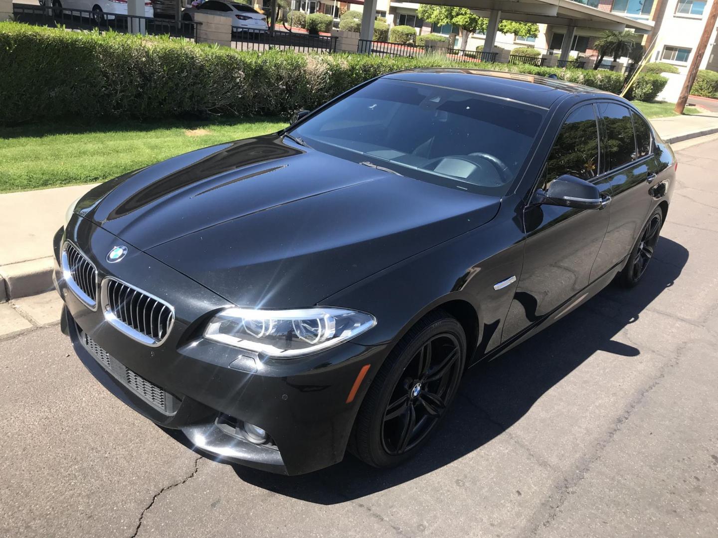 2014 black /black BMW 5-Series 535i xDrive (WBA5B3C58ED) with an 3.0L L6 DOHC 24V engine, 8-Speed Automatic transmission, located at 323 E Dunlap Ave., Phoenix, AZ, 85020, (602) 331-9000, 33.567677, -112.069000 - 2014 BMW 5-Series 535i X Drive,......A True Must See!!.... No accidents, Ice Cold AC, The car is gorgeous inside and out, power windows, power door locks, Gorgeous tinted sunroof, Stereo/Cd Player, Navigation, Phone sync, Bluetooth, Satellite radio compatible, Backup camera, Clean Black Interior wit - Photo#1