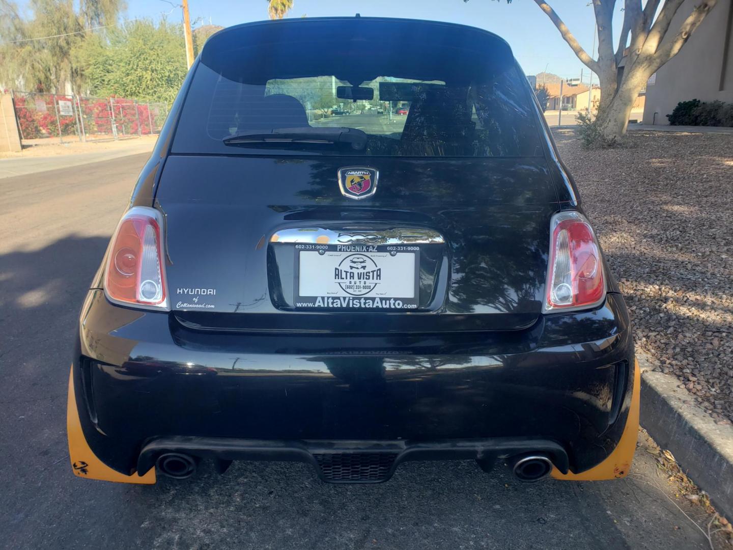 2013 black /black and red Fiat 500 Abarth Hatchback (3C3CFFFH1DT) with an 1.4L L4 engine, 5-Speed Manual transmission, located at 323 E Dunlap Ave., Phoenix, AZ, 85020, (602) 331-9000, 33.567677, -112.069000 - 2013 Fiat 500 Abarth Hatchback,........EXCELLENT condition, A Real Must See!!.... ONLY 129K miles..... Ice cold A/C, No accidents, Power everything, Kenwood Stereo/cd player, Phone sync, Bluetooth, Clean black and red interior with black and red cloth seats in near perfect condition, power windows, - Photo#7