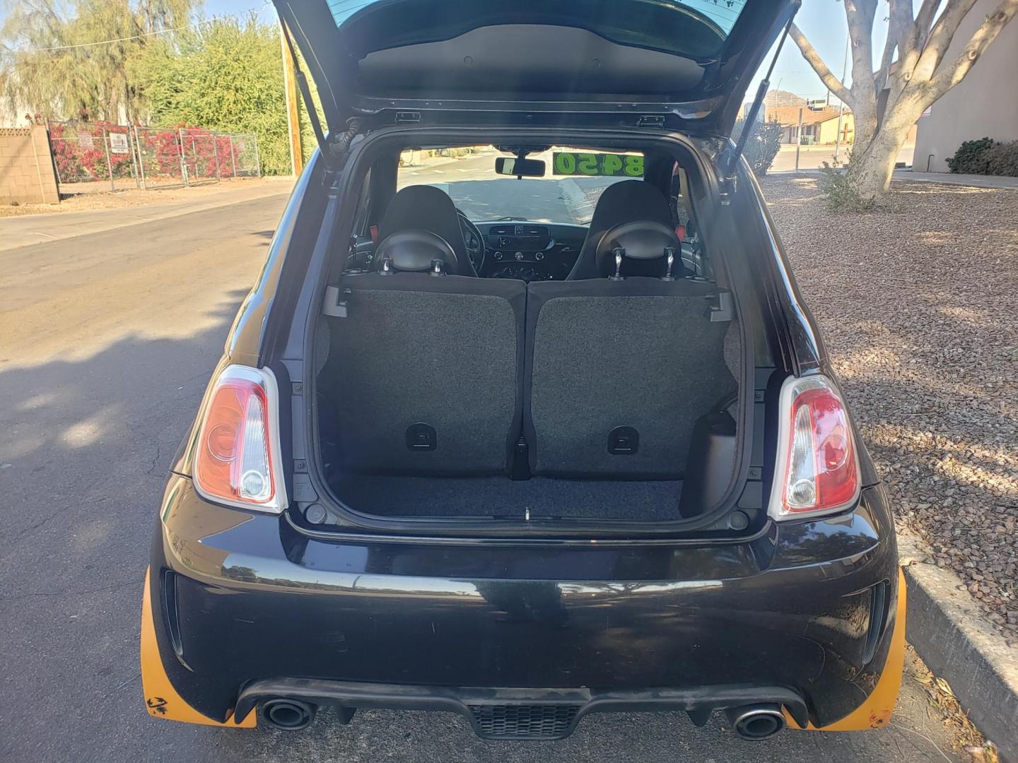 2013 black /black and red Fiat 500 Abarth Hatchback (3C3CFFFH1DT) with an 1.4L L4 engine, 5-Speed Manual transmission, located at 323 E Dunlap Ave., Phoenix, AZ, 85020, (602) 331-9000, 33.567677, -112.069000 - 2013 Fiat 500 Abarth Hatchback,........EXCELLENT condition, A Real Must See!!.... ONLY 129K miles..... Ice cold A/C, No accidents, Power everything, Kenwood Stereo/cd player, Phone sync, Bluetooth, Clean black and red interior with black and red cloth seats in near perfect condition, power windows, - Photo#14