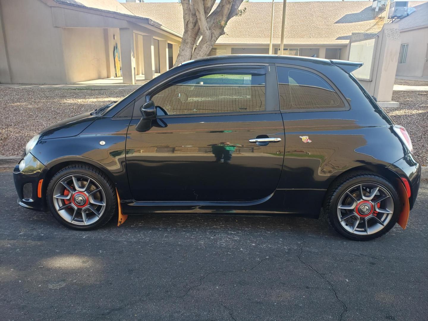 2013 black /black and red Fiat 500 Abarth Hatchback (3C3CFFFH1DT) with an 1.4L L4 engine, 5-Speed Manual transmission, located at 323 E Dunlap Ave., Phoenix, AZ, 85020, (602) 331-9000, 33.567677, -112.069000 - 2013 Fiat 500 Abarth Hatchback,........EXCELLENT condition, A Real Must See!!.... ONLY 129K miles..... Ice cold A/C, No accidents, Power everything, Kenwood Stereo/cd player, Phone sync, Bluetooth, Clean black and red interior with black and red cloth seats in near perfect condition, power windows, - Photo#6