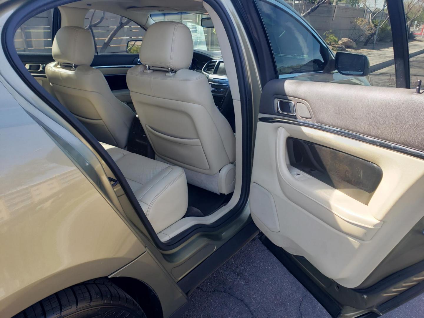 2013 gold /Tan and black Lincoln MKS EcoBoost AWD (1LNHL9FT6DG) with an 3.5L V6 DOHC 24V engine, 6-Speed Automatic transmission, located at 323 E Dunlap Ave., Phoenix, AZ, 85020, (602) 331-9000, 33.567677, -112.069000 - 2013 Lincoln MKS EcoBoost AWD,......A True Must See!! No accidents, IceCold AC, The car is gorgeous inside and out, power windows, power door locks, Gorgeous tinted sunroof, touch screen Stereo/Cd Player, Navigation, Phone sync, Bluetooth, Satellite radio compatible, Backup camera, Clean tan and gra - Photo#14