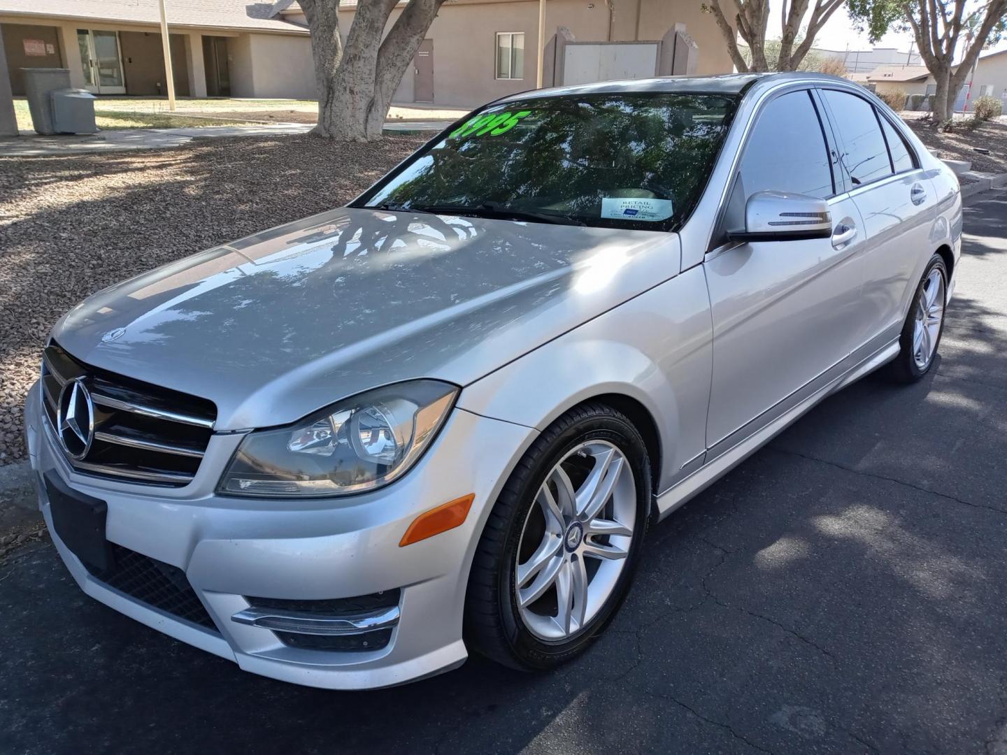 2014 silver /black Mercedes-Benz C-Class C300 4MATIC Sport Sedan (WDDGF8AB5ER) with an 3.0L V6 DOHC 24V engine, 7-Speed Automatic transmission, located at 323 E Dunlap Ave., Phoenix, AZ, 85020, (602) 331-9000, 33.567677, -112.069000 - 2014 Mercedes-Benz C-Class C300 4MATIC Sport Sedan,……. EXCELLENT condition,…… A Real Must See!!.... No accidents, Power everything, Ice cold ac, black interior with black leather seats in near perfect condition, power windows, power door locks, stereo/cd player, phone sync, blue tooth, Gorge - Photo#0