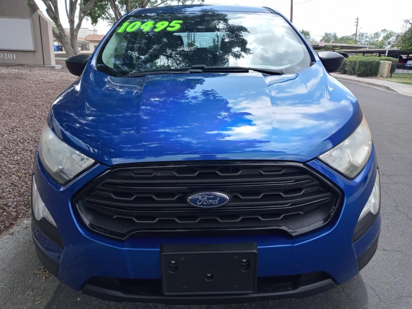 2018 BLUE /gray and black Ford EcoSport S (MAJ3P1RE3JC) with an 1.0L L3 engine, 6A transmission, located at 323 E Dunlap Ave., Phoenix, AZ, 85020, (602) 331-9000, 33.567677, -112.069000 - 2018 Ford EcoSport S,.......EXCELLENT condition, ONLY 84K MILES!!.... Ice Cold A/C, Black and gray interior with gray cloth seats in near perfect condition, New Tires, New brakes, Tune up, Stereo/CD Player, Bluetooth, Phone sync, Backuup camera, This suv is gorgeous inside and out, Incredible gas m - Photo#1