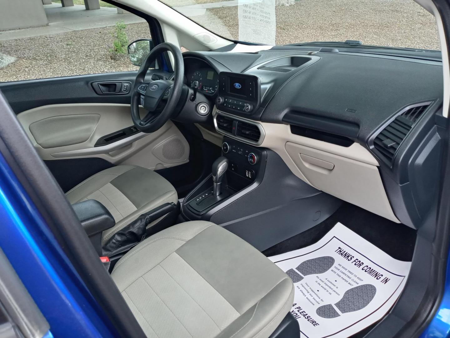 2018 BLUE /gray and black Ford EcoSport S (MAJ3P1RE3JC) with an 1.0L L3 engine, 6A transmission, located at 323 E Dunlap Ave., Phoenix, AZ, 85020, (602) 331-9000, 33.567677, -112.069000 - 2018 Ford EcoSport S,.......EXCELLENT condition, ONLY 84K MILES!!.... Ice Cold A/C, Black and gray interior with gray cloth seats in near perfect condition, New Tires, New brakes, Tune up, Stereo/CD Player, Bluetooth, Phone sync, Backuup camera, This suv is gorgeous inside and out, Incredible gas m - Photo#13