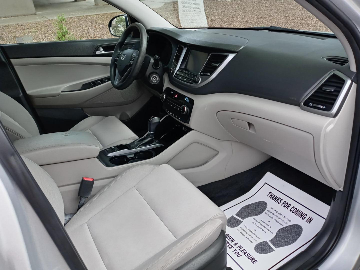 2018 silver /gray and black Hyundai Tucson SE AWD (KM8J3CA43JU) with an 2.0L L4 DOHC 16V engine, 6A transmission, located at 323 E Dunlap Ave., Phoenix, AZ, 85020, (602) 331-9000, 33.567677, -112.069000 - 2018 Hyundai Tucson SE AWD,.......EXCELLENT condition, ONLY 128K MILES!!.... Ice Cold A/C Front and Rear, Black and gray interior with gray cloth seats in near perfect condition, New Tires, New brakes, Tune up, Touch screen Stereo/CD Player, Bluetooth, Phone sync, Satellite compatible, This suv is - Photo#13