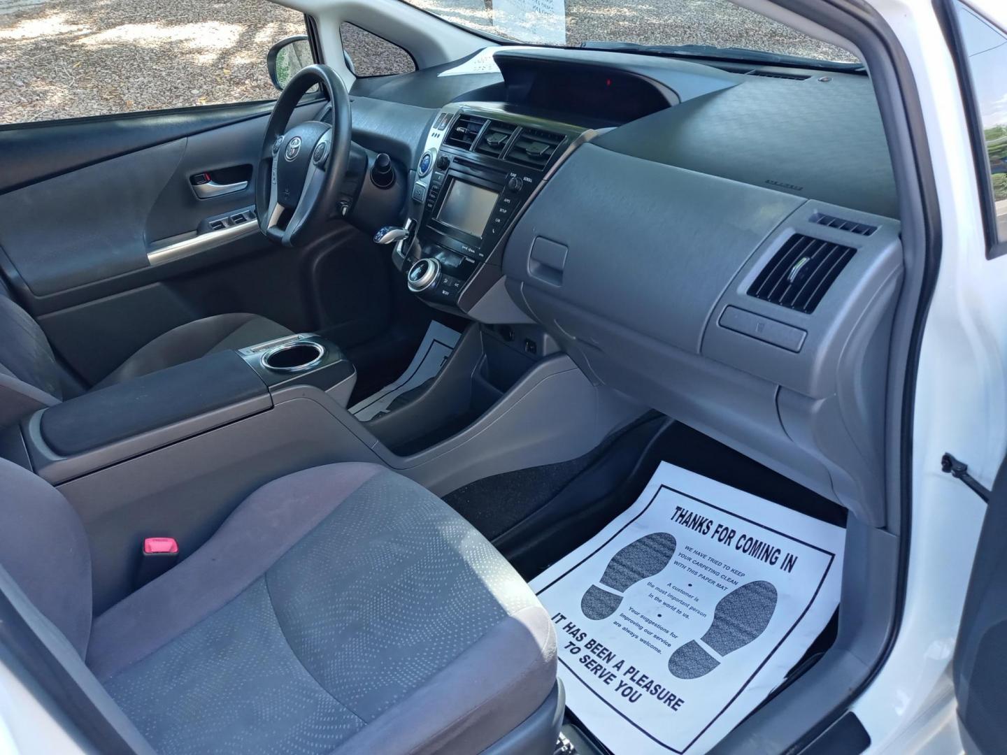 2012 WHITE /gray and black Toyota Prius Two (JTDZN3EU5C3) with an 1.8L L4 DOHC 16V HYBRID engine, Continuously Variable Transmission transmission, located at 323 E Dunlap Ave., Phoenix, AZ, 85020, (602) 331-9000, 33.567677, -112.069000 - 2012 Toyota Prius Two,....... EXCELLENT condition, A Real Must See!!.... No accidents, Power everything, Ice cold ac, Touch screen Stereo/CD player, blue tooth, phone sync, backup camera, navigation, Clean Gray and lite gray interior with gray cloth seats in near perfect condition, power windows, p - Photo#13