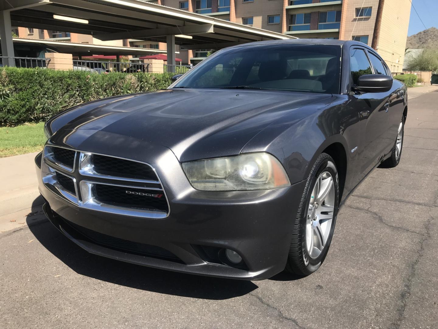2014 gray /black Dodge Charger R/T (2C3CDXCT1EH) with an 5.7L V8 OHV 16V engine, 5-Speed Automatic transmission, located at 323 E Dunlap Ave., Phoenix, AZ, 85020, (602) 331-9000, 33.567677, -112.069000 - 2014 Dodge Charger R/T,........ A Real Must See!!.... Power everything, Touch screen Stereo/cd player, Phone sync, Bluetooth, Satellite compatible, Ice cold ac, Clean Black interior, power windows, power door locks, clean Arizona title, Runs and Drives Excellent. Very clean inside and out, Any q- Photo#0