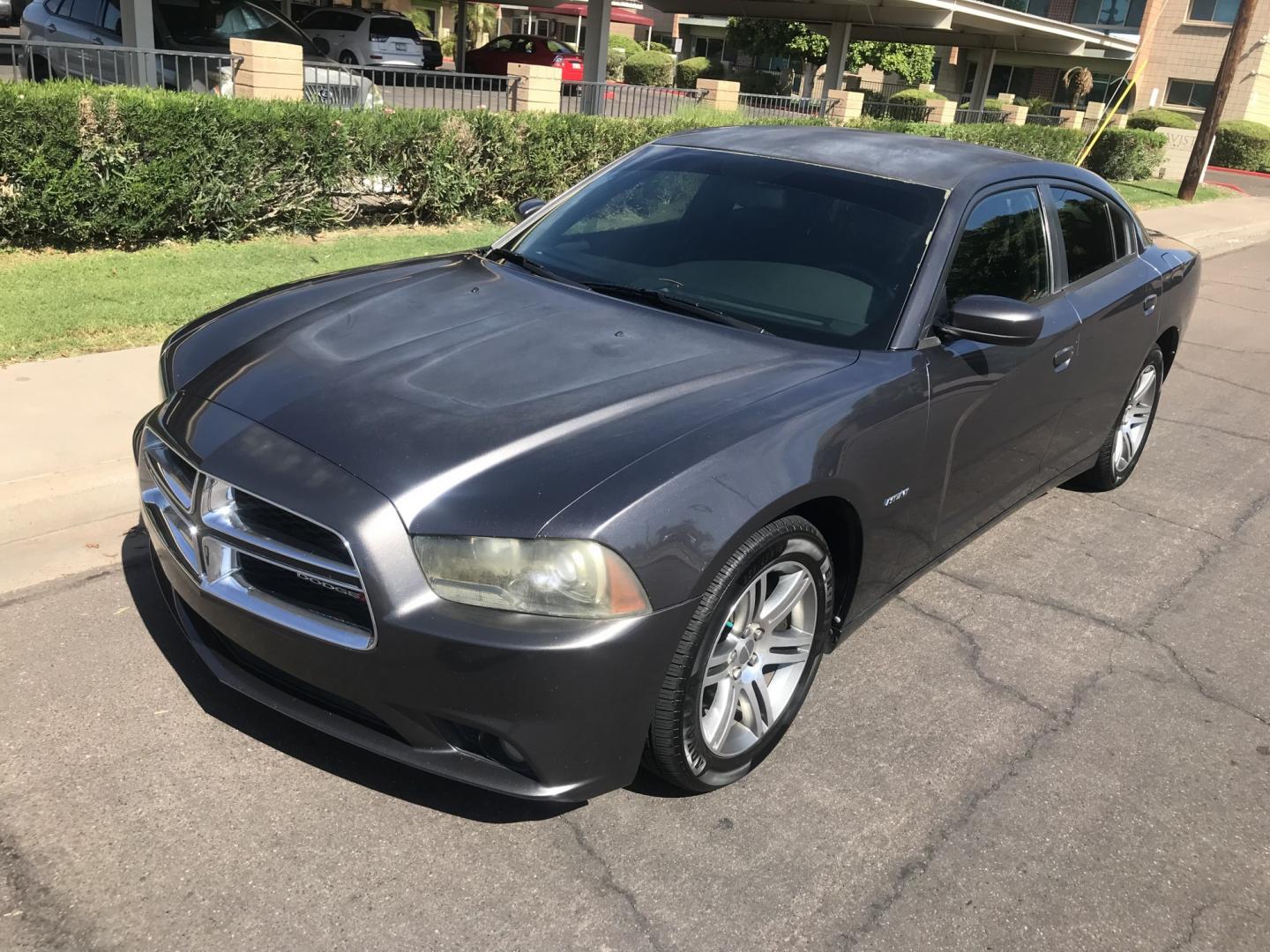 2014 gray /black Dodge Charger R/T (2C3CDXCT1EH) with an 5.7L V8 OHV 16V engine, 5-Speed Automatic transmission, located at 323 E Dunlap Ave., Phoenix, AZ, 85020, (602) 331-9000, 33.567677, -112.069000 - 2014 Dodge Charger R/T,........ A Real Must See!!.... Power everything, Touch screen Stereo/cd player, Phone sync, Bluetooth, Satellite compatible, Ice cold ac, Clean Black interior, power windows, power door locks, clean Arizona title, Runs and Drives Excellent. Very clean inside and out, Any q- Photo#1