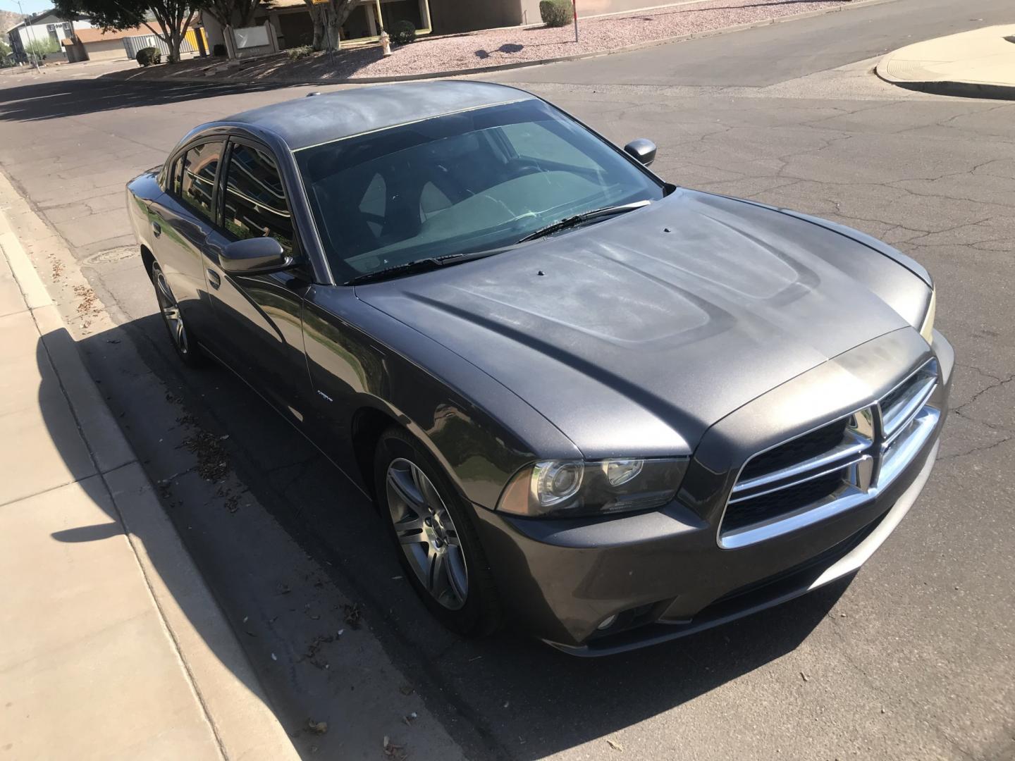 2014 gray /black Dodge Charger R/T (2C3CDXCT1EH) with an 5.7L V8 OHV 16V engine, 5-Speed Automatic transmission, located at 323 E Dunlap Ave., Phoenix, AZ, 85020, (602) 331-9000, 33.567677, -112.069000 - 2014 Dodge Charger R/T,........ A Real Must See!!.... Power everything, Touch screen Stereo/cd player, Phone sync, Bluetooth, Satellite compatible, Ice cold ac, Clean Black interior, power windows, power door locks, clean Arizona title, Runs and Drives Excellent. Very clean inside and out, Any q- Photo#5