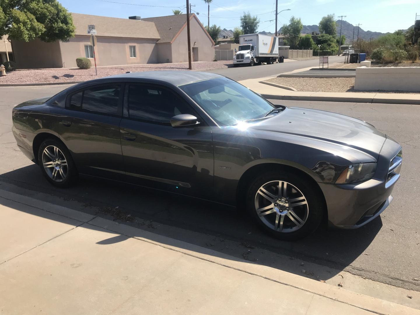 2014 gray /black Dodge Charger R/T (2C3CDXCT1EH) with an 5.7L V8 OHV 16V engine, 5-Speed Automatic transmission, located at 323 E Dunlap Ave., Phoenix, AZ, 85020, (602) 331-9000, 33.567677, -112.069000 - 2014 Dodge Charger R/T,........ A Real Must See!!.... Power everything, Touch screen Stereo/cd player, Phone sync, Bluetooth, Satellite compatible, Ice cold ac, Clean Black interior, power windows, power door locks, clean Arizona title, Runs and Drives Excellent. Very clean inside and out, Any q- Photo#6