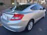 2012 silver /gray Honda Civic LX Coupe 5-Speed AT (2HGFG3B85CH) with an 2.3L L4 SOHC 16V engine, 5-Speed Automatic transmission, located at 323 E Dunlap Ave., Phoenix, AZ, 85020, (602) 331-9000, 33.567677, -112.069000 - Photo#3