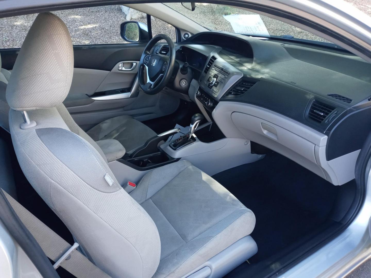 2012 silver /gray Honda Civic LX Coupe 5-Speed AT (2HGFG3B85CH) with an 2.3L L4 SOHC 16V engine, 5-Speed Automatic transmission, located at 323 E Dunlap Ave., Phoenix, AZ, 85020, (602) 331-9000, 33.567677, -112.069000 - Photo#12