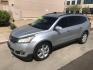 2014 silver /gray and black Chevrolet Traverse LTZ FWD (1GNKRJKD1EJ) with an 3.6L V6 DOHC 24V engine, 6-Speed Automatic transmission, located at 323 E Dunlap Ave., Phoenix, AZ, 85020, (602) 331-9000, 33.567677, -112.069000 - 2014 Chevrolet Traverse LTZ 2WD,........Automatic with 3RD ROW SEATING, Cold A/C, Silver with black leather seats, Touch screen Stereo, Bluetooth, Phone sync, Back-up camera, Satellite compatible, This family suv is in good condition, Clean title , .....passed emissions.....Call or text Dave 602-3 - Photo#1