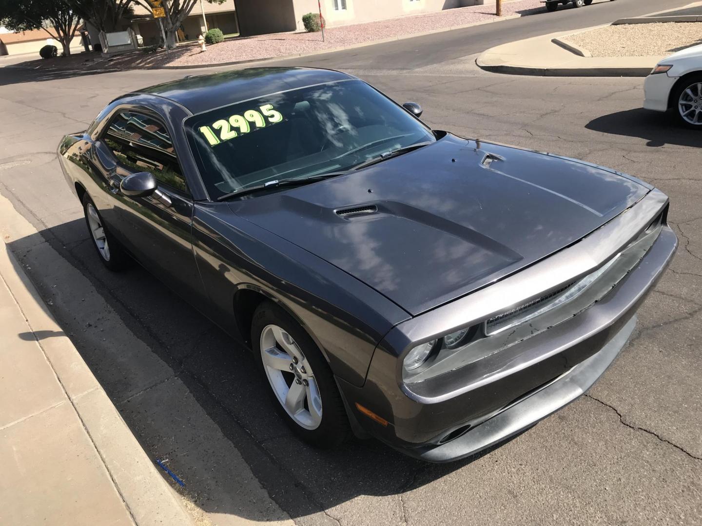 2014 gray /gray and black Dodge Challenger SXT (2C3CDYAG5EH) with an 3.6L V6 DOHC 24V engine, 5-Speed Automatic transmission, located at 323 E Dunlap Ave., Phoenix, AZ, 85020, (602) 331-9000, 33.567677, -112.069000 - 2014 DODGE CHALLENGER SXT ,.....A Must See!!... Automatic, 3.6L V6, Ice cold AC. The car is gorgeous inside and out. Power windows, Power door locks, Stereo/ CD Player, Beautiful Gray Exterior with gray leather seats in near good condition, Clean title , Runs and Drives Excellent. passed emissions. - Photo#5