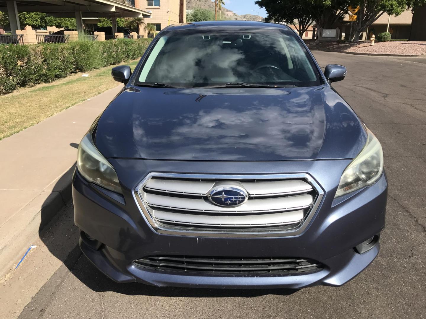 2015 BLUE /gray Subaru Legacy 2.5i Premium (4S3BNAH6XF3) with an 2.5L H4 SOHC 16V engine, 6-Speed Automatic transmission, located at 323 E Dunlap Ave., Phoenix, AZ, 85020, (602) 331-9000, 33.567677, -112.069000 - Photo#4