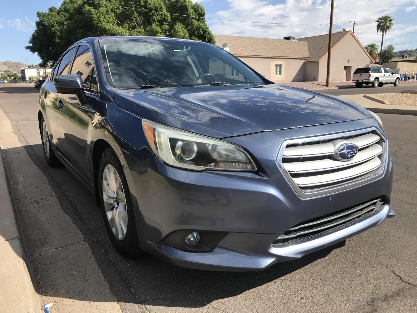 2015 BLUE /gray Subaru Legacy 2.5i Premium (4S3BNAH6XF3) with an 2.5L H4 SOHC 16V engine, 6-Speed Automatic transmission, located at 323 E Dunlap Ave., Phoenix, AZ, 85020, (602) 331-9000, 33.567677, -112.069000 - Photo#5