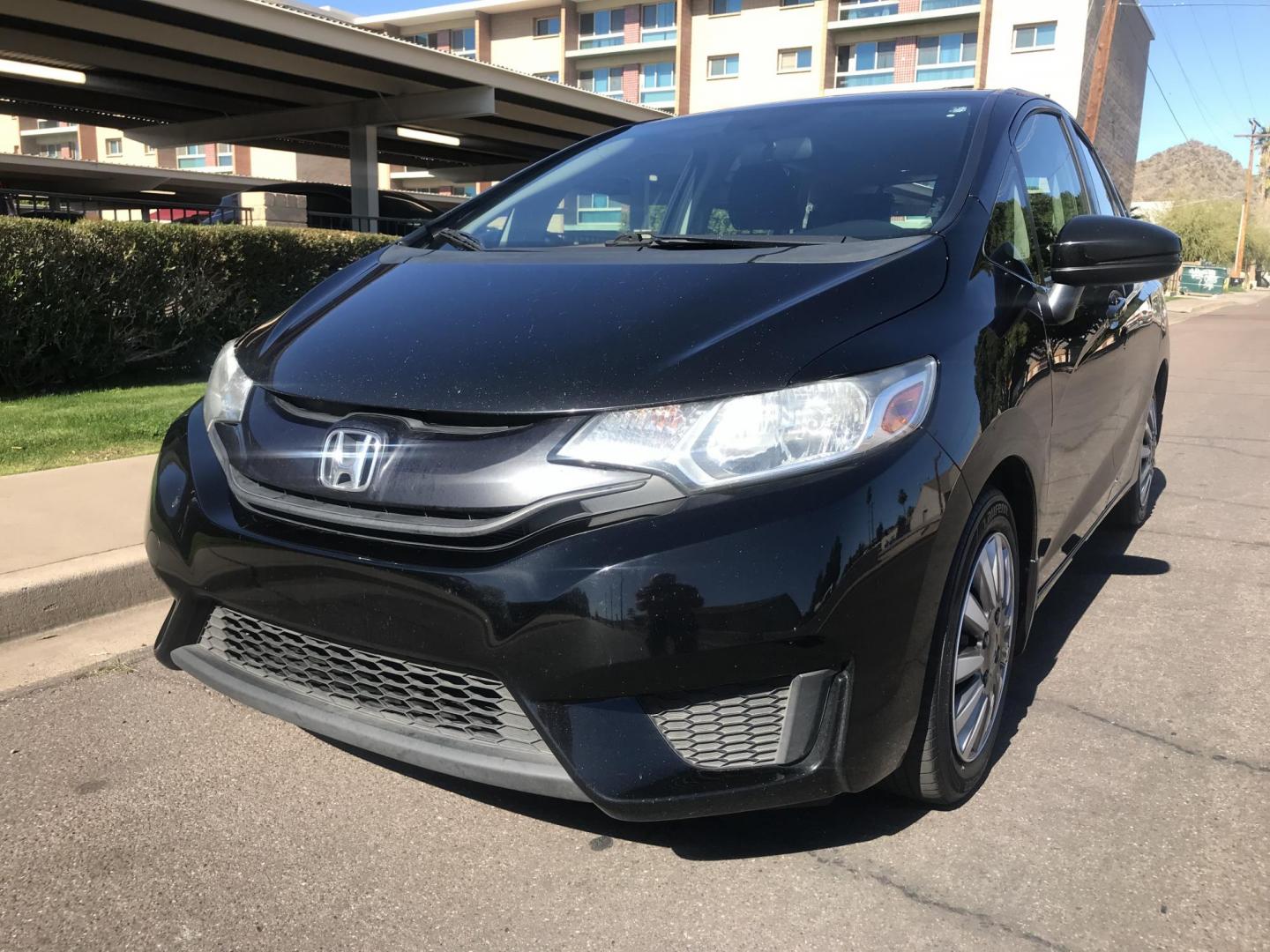 2015 black /gray Honda Fit LX CVT (3HGGK5H51FM) with an 1.5L L4 SOHC 16V engine, Continuously Variable Transmission transmission, located at 323 E Dunlap Ave., Phoenix, AZ, 85020, (602) 331-9000, 33.567677, -112.069000 - 2015 HONDA FIT ,.......Automatic, 1.5L, Cold A/C, Power Options, Black and gray interior cloth seats, Backup camera, This suv is super economical , Incredible gas mileage! Arizona title , Runs and Drives Excellent.....passed emissions.....Call or text Dave 602-331-9000 thanks for looking, talk to yo - Photo#0
