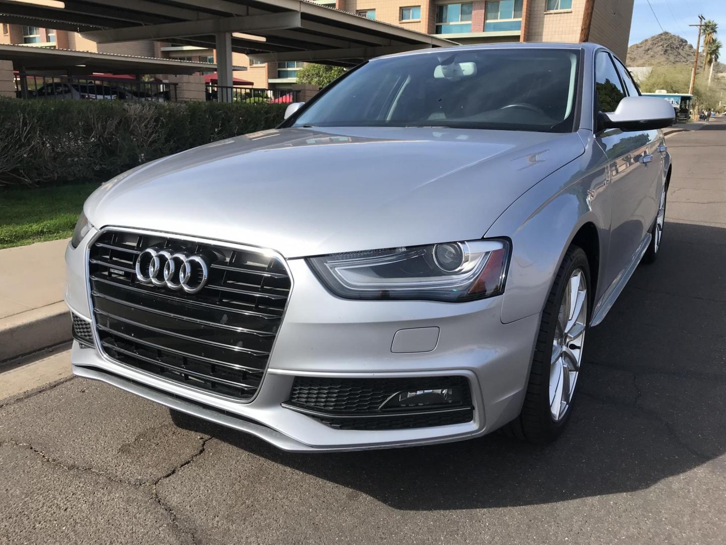 2015 silver /black Audi A4 2.0T Premium Sedan quattro Manual (WAUFFAFL2FN) with an 2.0L L4 DOHC 16V TURBO engine, 6-Speed Manual transmission, located at 323 E Dunlap Ave., Phoenix, AZ, 85020, (602) 331-9000, 33.567677, -112.069000 - Luxury 2015 AUDI A4 QUATTRO AWD ..... A MUST SEE !!!! ........ Automatic, 2.0L Turbo Charged Engine, 143k miles, Cold AC. Loaded with Power Options, Premium Sound Stereo/ CD Player, Beautiful Silver Exterior with black leather seats, Backup Camera, Sunroof, Alloy Wheels, Good Tires, Clean title , Ru - Photo#1