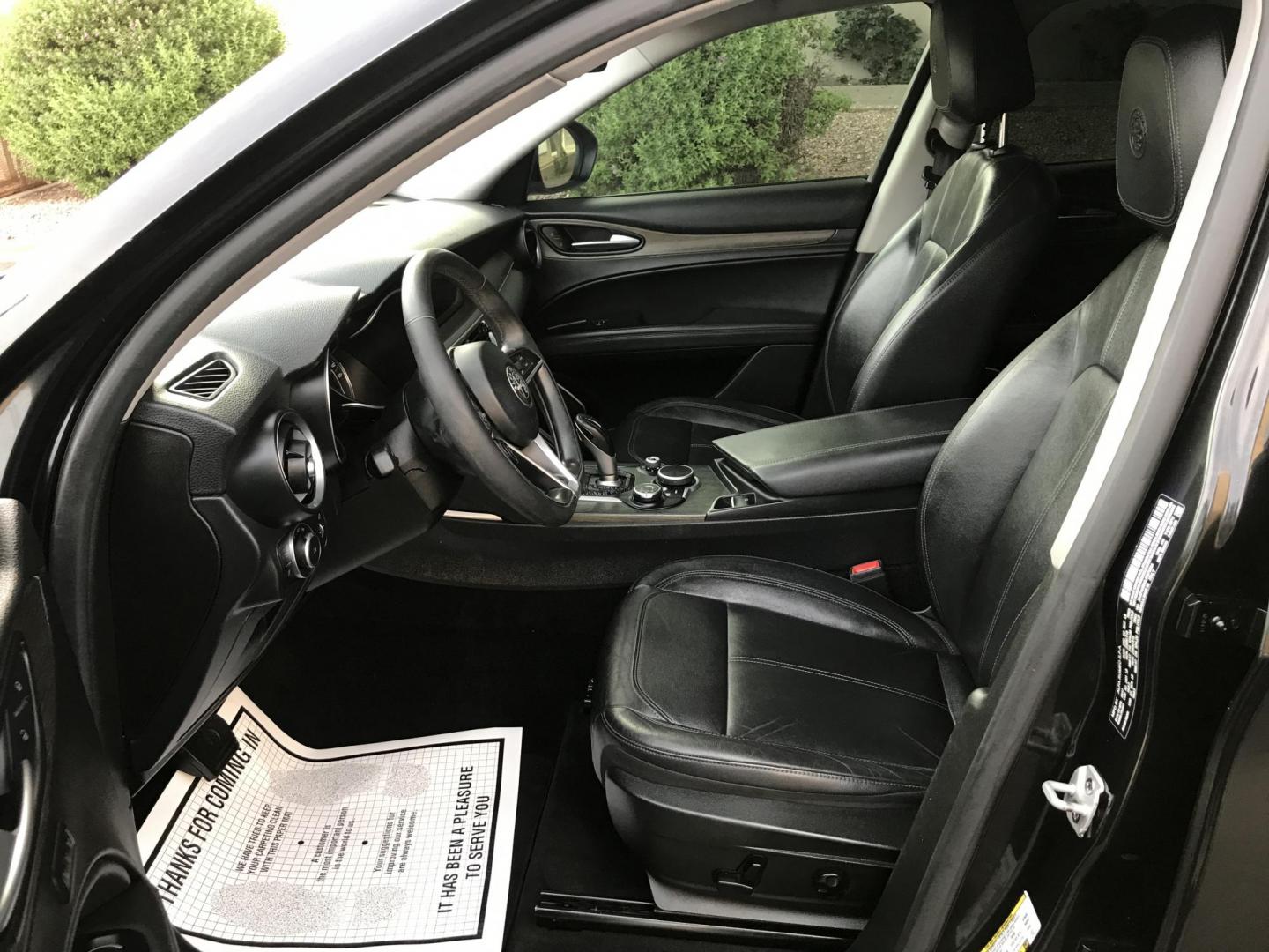 2018 BLACK /black Alfa Romeo Stelvio Ti (ZASFAKBN3J7) with an 2.0L L4 DOHC 16V engine, 8A transmission, located at 323 E Dunlap Ave., Phoenix, AZ, 85020, (602) 331-9000, 33.567677, -112.069000 - 2018 ALFA ROMEO STELVIO TI CROSSOVER SUV, 4WD AWD ...... 2.0L Automatic, Low mileage 110k .... A Must See!!..... LUXURY SUV, Cold cold AC. Loaded with Power Options, Beautiful black leather seats, Back-up Camera, Clean Arizona title , Runs and Drives Excellent. Great Family SUV, passed emissions. - Photo#12