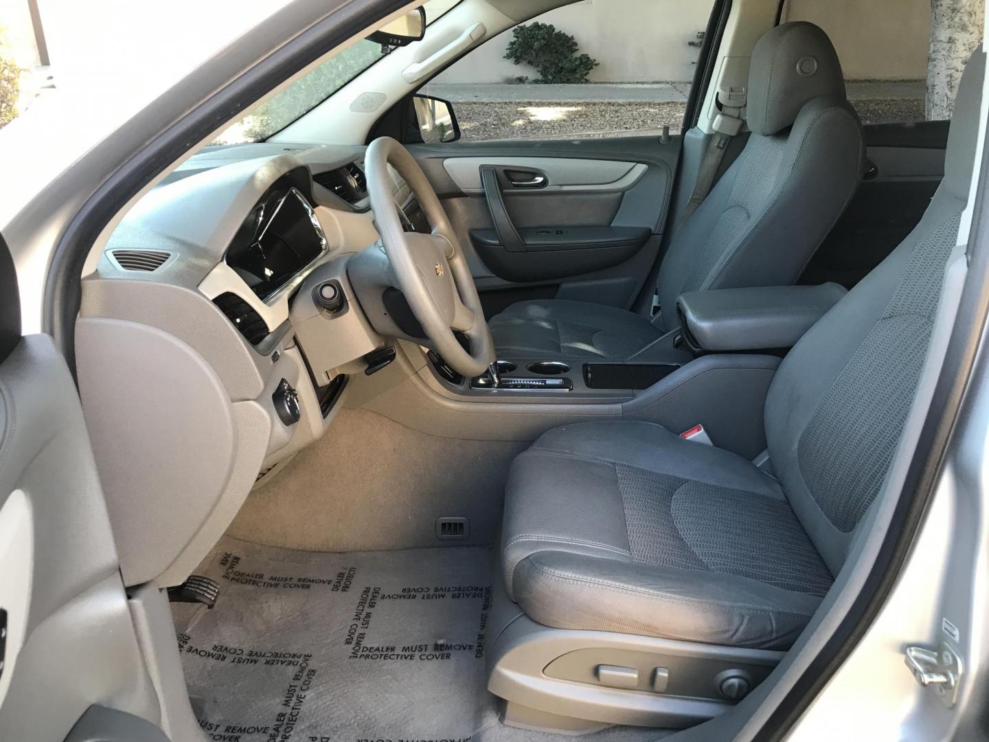 2016 silver /gray Chevrolet Traverse LS FWD (1GNKRFKD9GJ) with an 3.6L V6 DOHC 24V engine, 6A transmission, located at 323 E Dunlap Ave., Phoenix, AZ, 85020, (602) 331-9000, 33.567677, -112.069000 - 2016 Chevy Traverse SUV,.......with 3RD ROW SEATING, with LOW 113K MILES!!.... Ice Cold A/C, Silver and gray seats , Power Options, Backuup camera, Runs and Drives Excellent.....great family SUV, passed emissions..... Call or text Dave 602-331-9000 thanks for looking, talk to you soon......Price - Photo#14