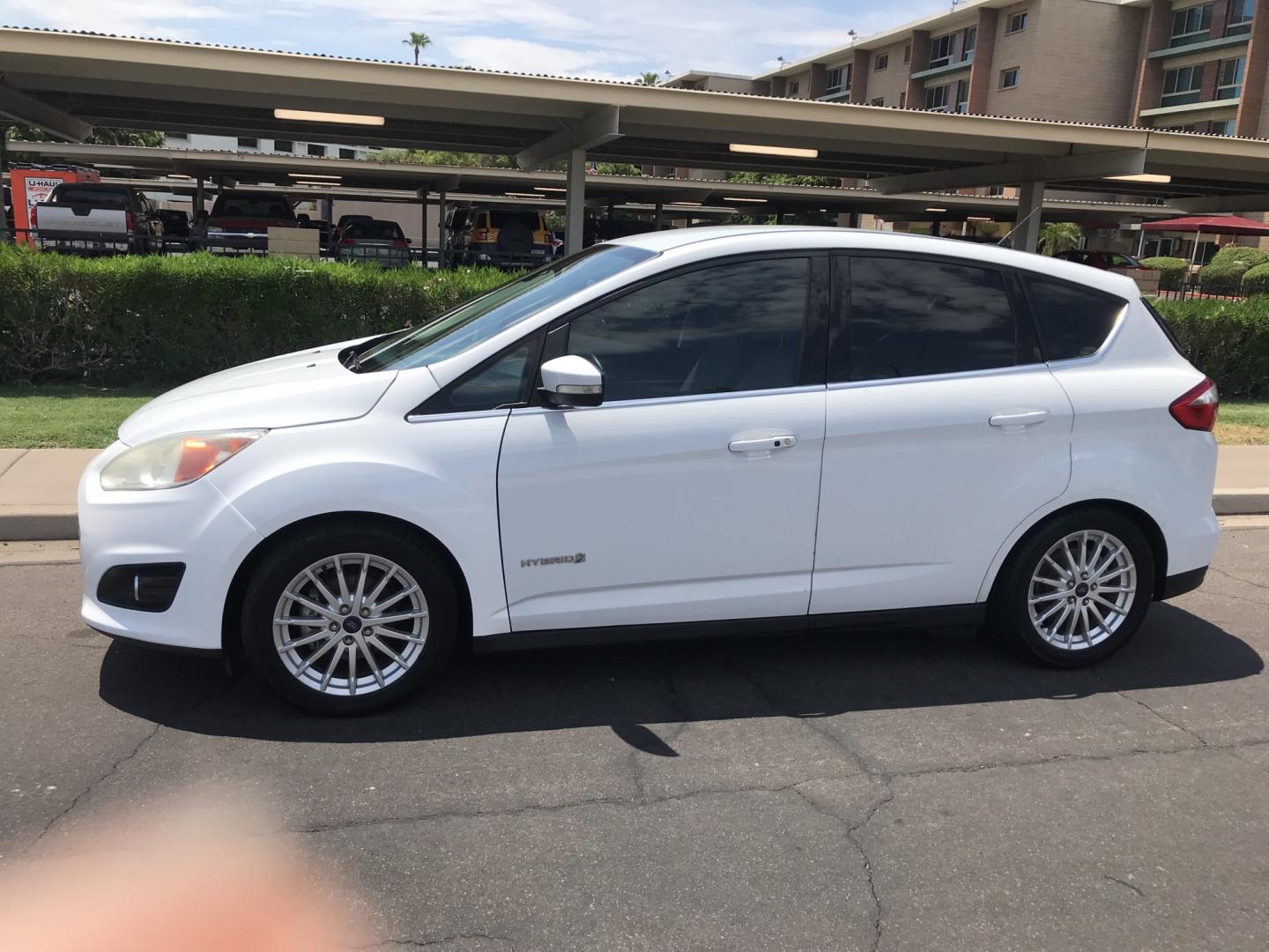 2014 WHITE /gray Ford C-Max Hybrid SEL (1FADP5BU1EL) with an 2.0L L4 DOHC 16V HYBRID engine, CVT transmission, located at 323 E Dunlap Ave., Phoenix, AZ, 85020, (602) 331-9000, 33.567677, -112.069000 - 2014 Ford C-MAX Hybrid SEL ,........great condition, A Real Must See!!.... Automatic, Power Options, Ice cold ac, Clean gray interior, Super Econimical, clean Arizona title, Runs and Drives Excellent. Very clean inside and out, It has a 138k Miles, passed emissions. Any questions Call or text Dave- Photo#2